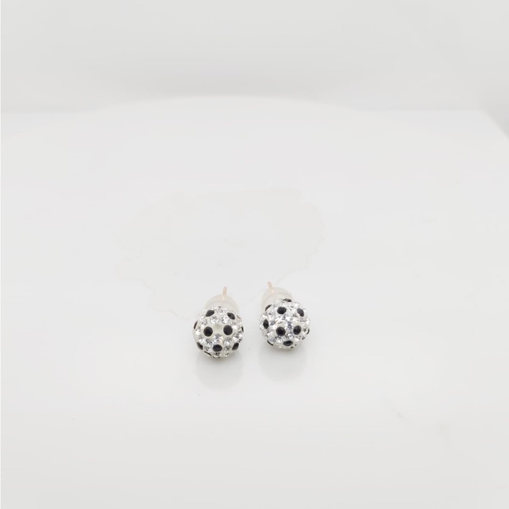 14k Yellow Gold Shambala Stud Earrings 8mm